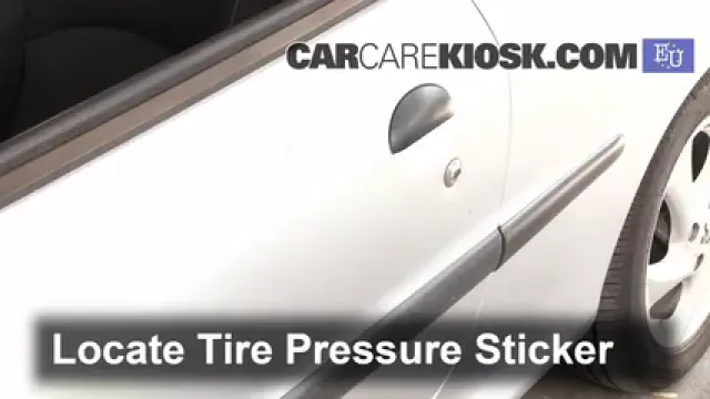 2004 Peugeot 206 XS 2.0L 4 Cyl. Turbo Diesel Tires & Wheels Check Tire Pressure